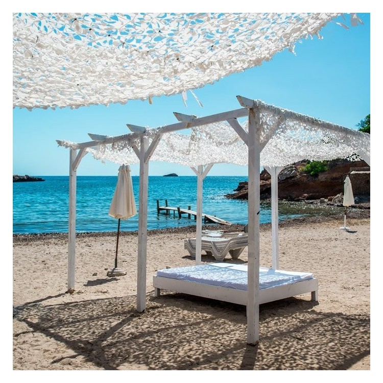 Tenda vela “foglia” bianca 2x3 m