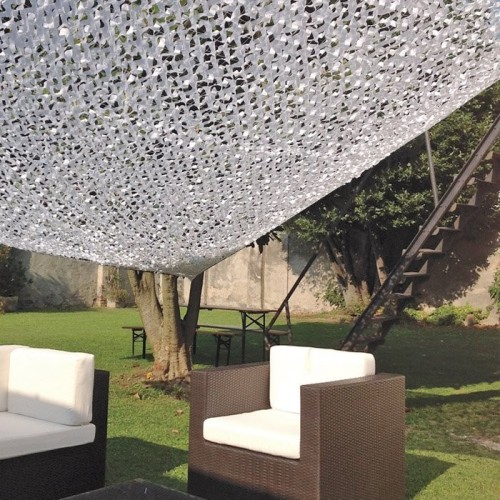 Tenda vela “foglia” bianca 3x4 m