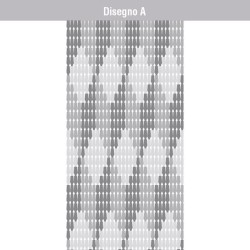 Tenda a piastrine in PVC con supporto in PVC 100x220 cm