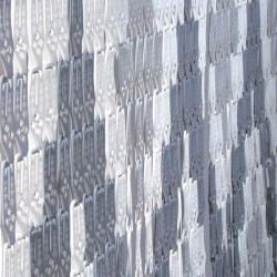 Tenda a piastrine in PVC con supporto in PVC 100x220 cm 2