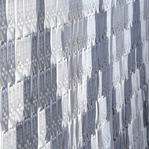 Tenda a piastrine in PVC con supporto in PVC 100x220 cm