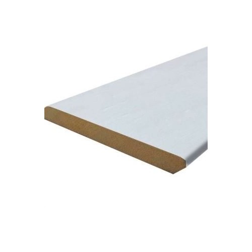 Battiscopa in Ayous 10 x 95 x 2400 mm Bianco