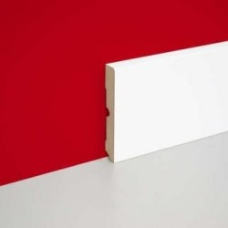 Battiscopa in MDF 15 x 60 x 2400 mm Bianco