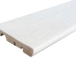 Battiscopa in MDF 10 x 70 x 2400 mm Bianco