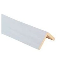 Paraspigolo in Ayous 43 x 43 x 3000 mm Bianco