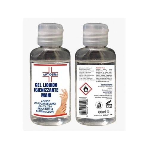 Antigerm gel mani 80 ml con alcool 75%