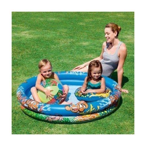 Piscina Play Set 122x20cm 51124 con pallone e ciambella