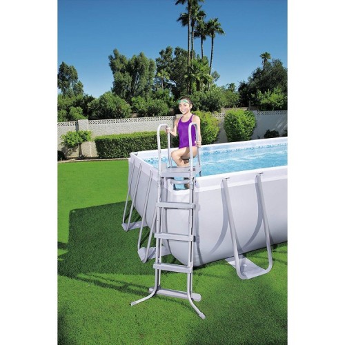 Piscina Fuori Terra Bestway 56457 Rettangolare Power Steel 412x201x122 Cm