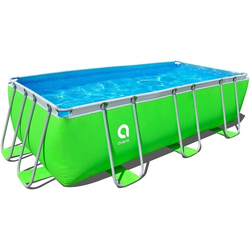 Jilong 17525EU, Piscina Rettangolare con Struttura, Verde, 400 x 200 x 99 cm, 7020 litri