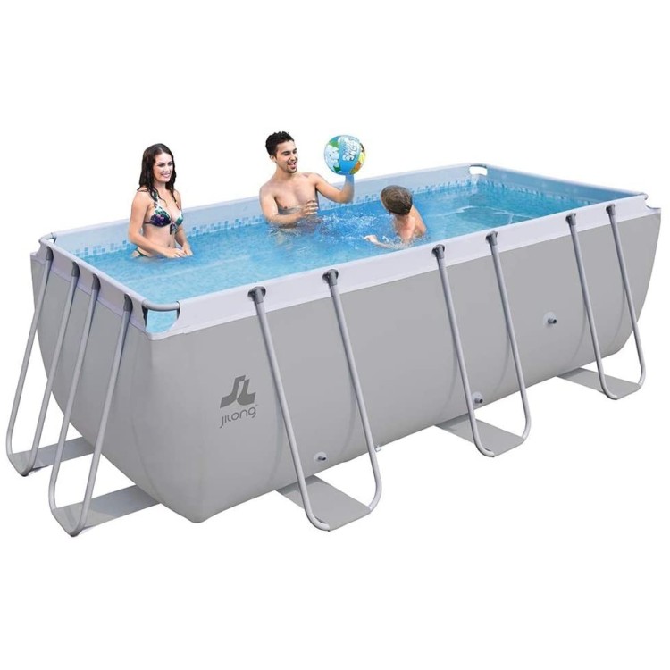 Jilong 17525EU, Piscina Rettangolare con Struttura, Verde, 400 x 200 x 99 cm, 7020 litri
