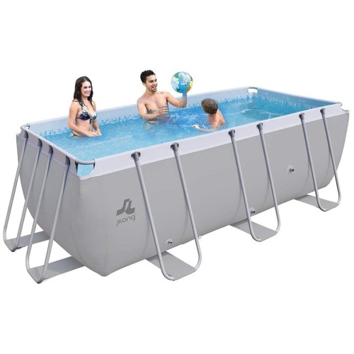 Jilong 17525EU, Piscina Rettangolare con Struttura, Verde, 400 x 200 x 99 cm, 7020 litri
