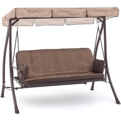 Dondolo Bali ecrù 3 posti che diventa letto