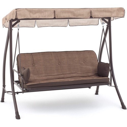 Dondolo Bali ecrù 3 posti che diventa letto