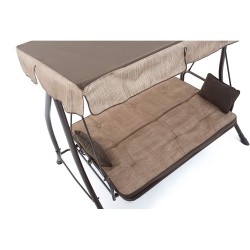 Dondolo Bali ecrù 3 posti che diventa letto 2