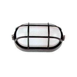 PLAFONIERA DA ESTERNO WATERPROOF NERA