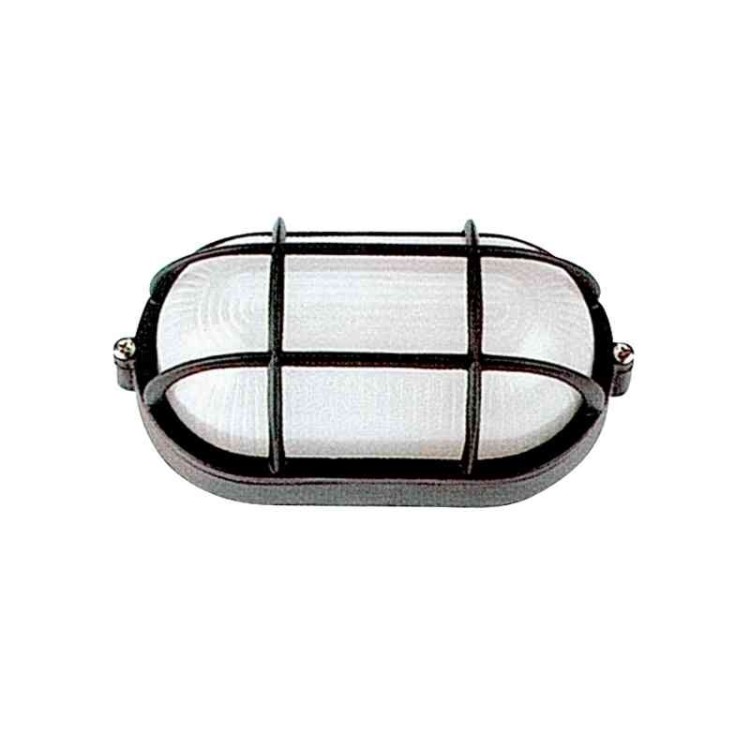 PLAFONIERA DA ESTERNO WATERPROOF NERA