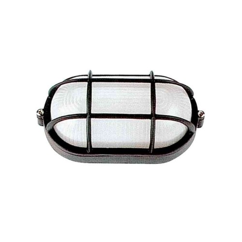 PLAFONIERA DA ESTERNO WATERPROOF NERA