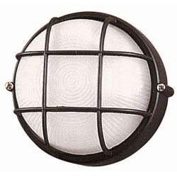 PLAFONIERA DA ESTERNO WATERPROOF (NERO) mod. E200