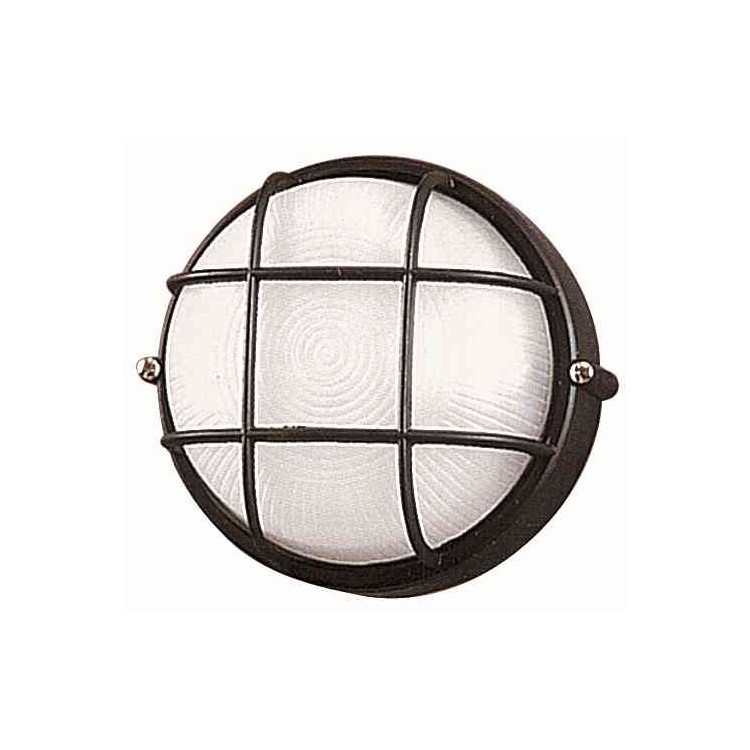 PLAFONIERA DA ESTERNO WATERPROOF (NERO) mod. E200