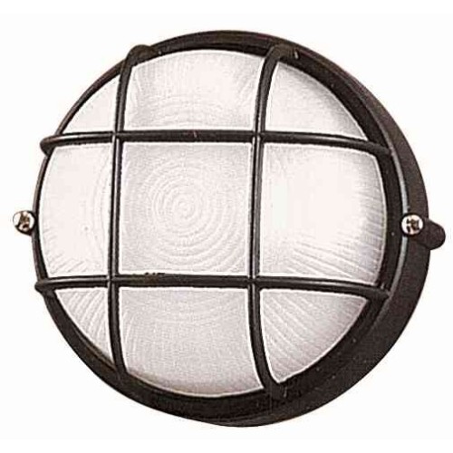 PLAFONIERA DA ESTERNO WATERPROOF (NERO) mod. E200