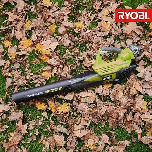 Soffiatore a batteria Ryobi RY18BLXA-0 con turbina jet