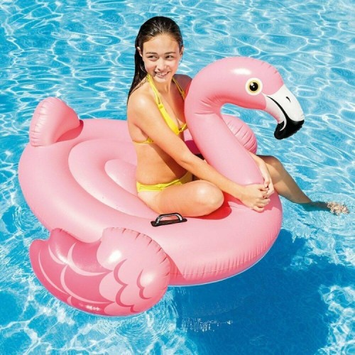 Intex 57558 - Cavalcabile Fenicottero, Rosa, 142 x 137 x 97 cm