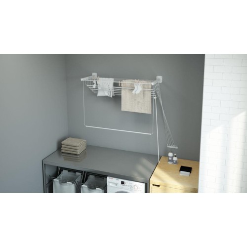 STENDIBIANCHERIA DA PARETE O MURO SALIESTENDI 120CM CON 7,2 METRI