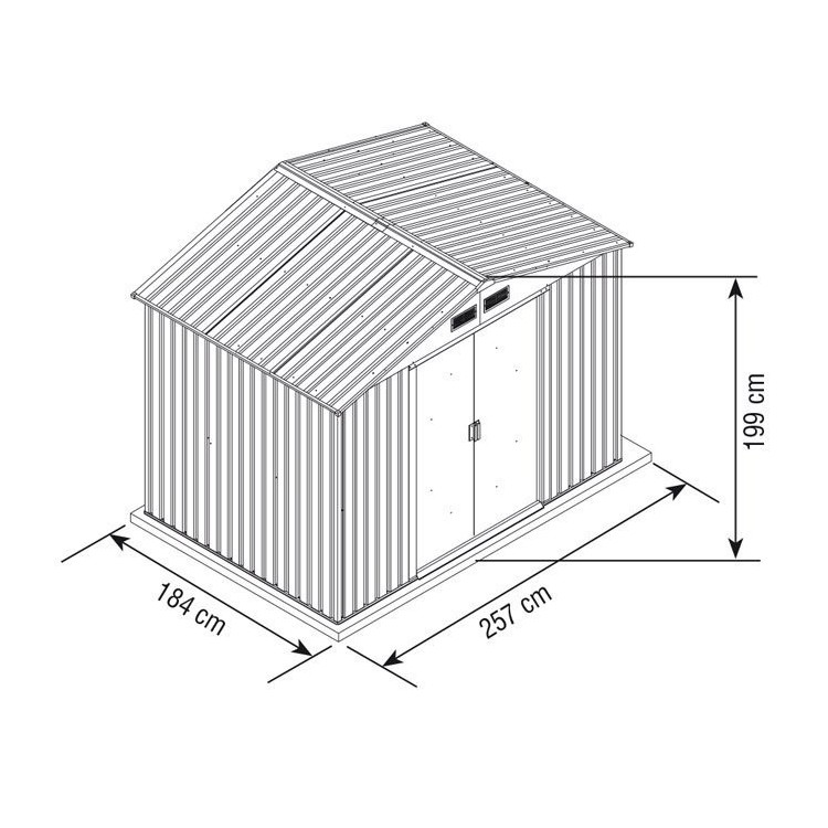 Maison casetta in metallo casetta LARGE 621/7