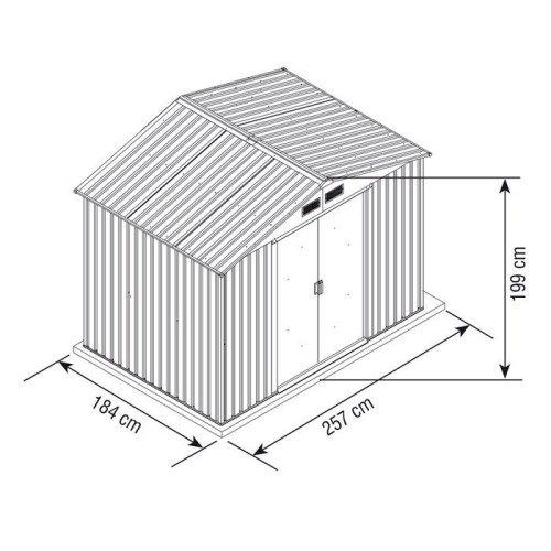 Maison casetta in metallo casetta LARGE 621/7