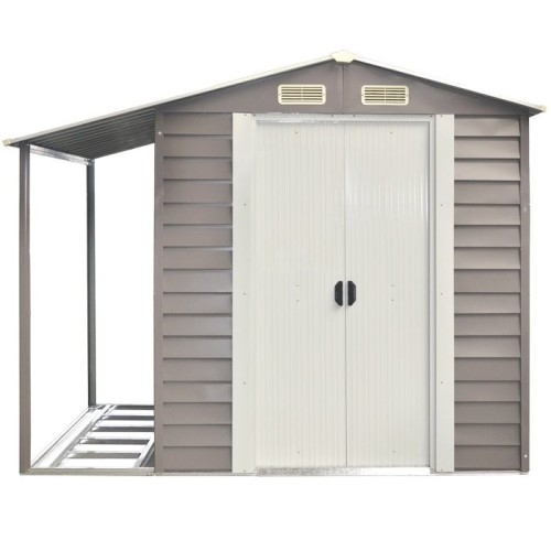 Cottage Casetta box da giardino con tettoia laterale verdelook 621/15