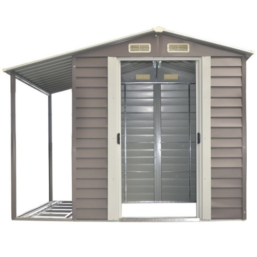 Cottage Casetta box da giardino con tettoia laterale verdelook 621/15