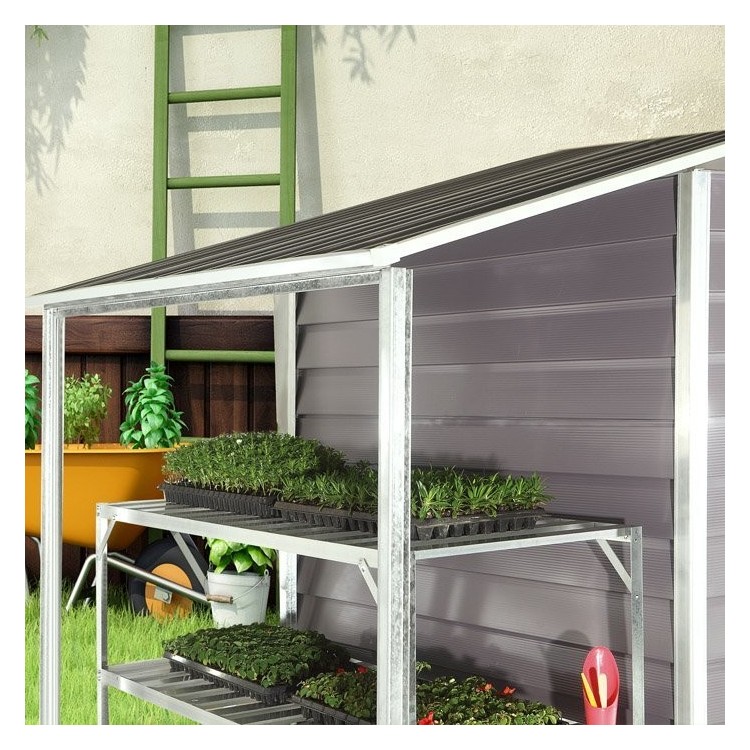 Cottage Casetta box da giardino con tettoia laterale verdelook 621/15