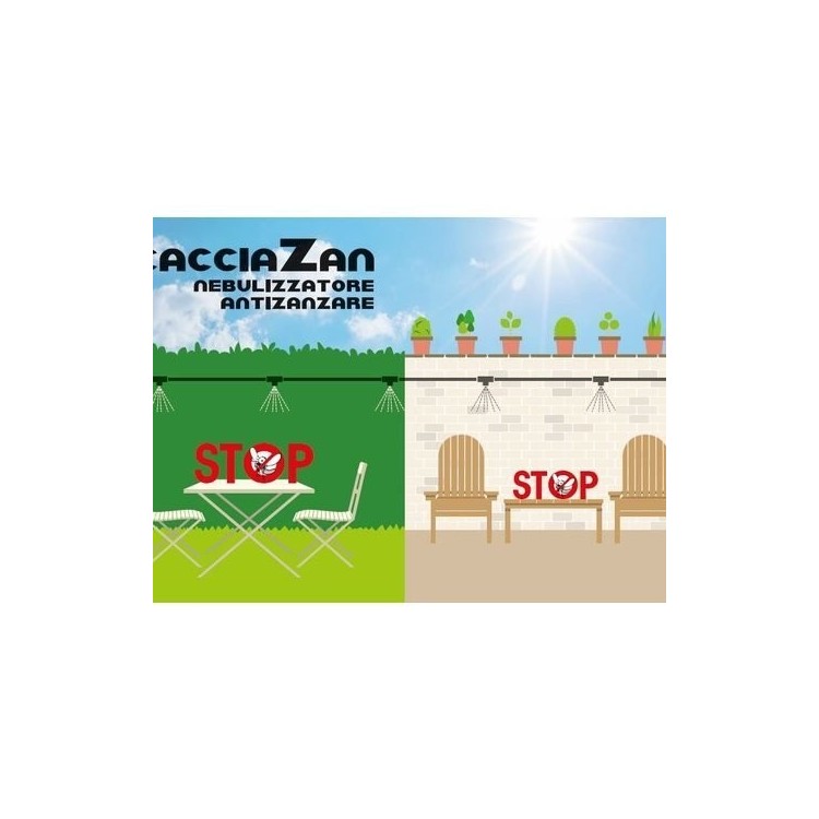 Nuovo Cacciazan 16 LT Nebulizzatore Antizanzare ed Insetti Molesti