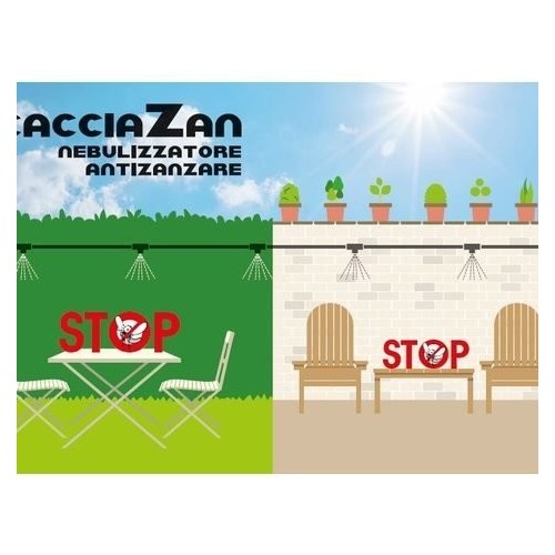 Nuovo Cacciazan 16 LT Nebulizzatore Antizanzare ed Insetti Molesti
