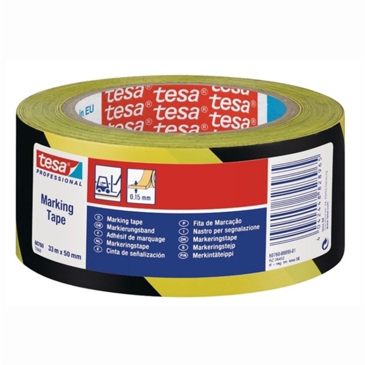 NASTRO ADESIVO SEGNALETICO BI-COLOR 60760 NERO