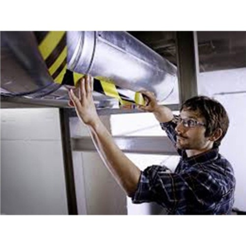 NASTRO ADESIVO SEGNALETICO BI-COLOR 60760 NERO