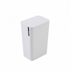 PATTUMIERA CON COPERCHIO "PUSH" 8 LT ERIKA BIANCO