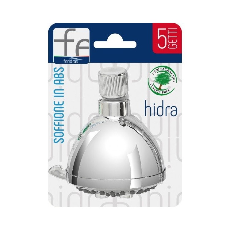 Soffione Doccia Linea Hidra in ABS 5 funzioni cromato