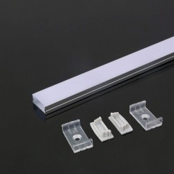 Profilo in Alluminio per Strip LED 2000 x 23,5 x 10mm