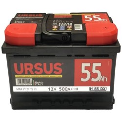 BATTERIA AUTO URSUS MAX 55 AH polarità DESTRA