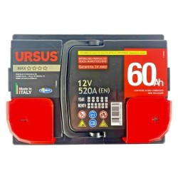 BATTERIA AUTO URSUS MAX 60 AH polarità DESTRA 2
