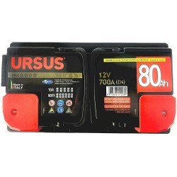 BATTERIA AUTO URSUS MAX 80 AH polarità DESTRA 2