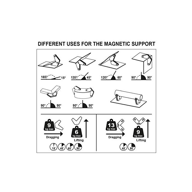 TELWIN 804130 Posizionatore Magnetico, 34 kg