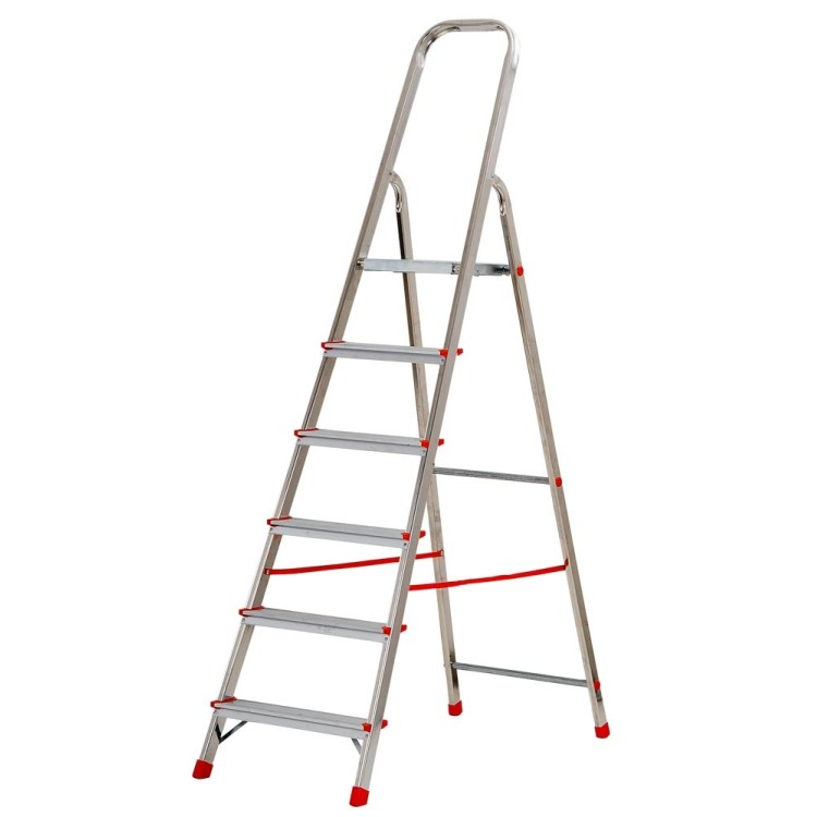 Scala casalinga alluminio 6gradini AL160 EN131