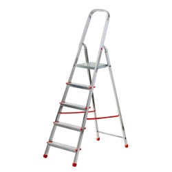 Scala casalinga alluminio 5gradini EN131