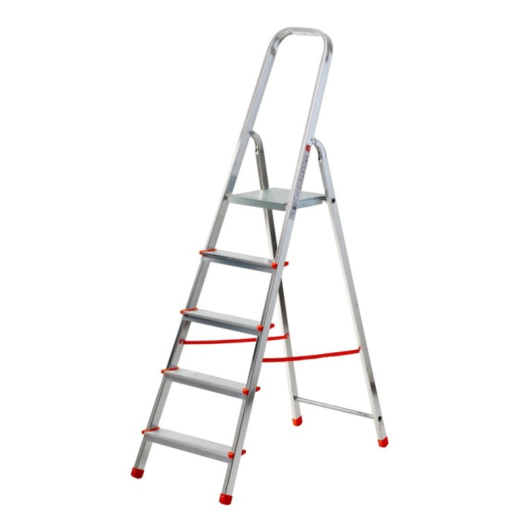 Scala casalinga alluminio 5gradini EN131