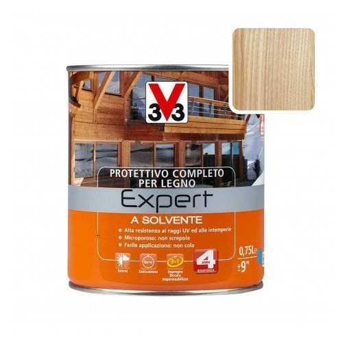 Protettivo Completo A Solvente per legno INCOLORE 0,75 Lt v33