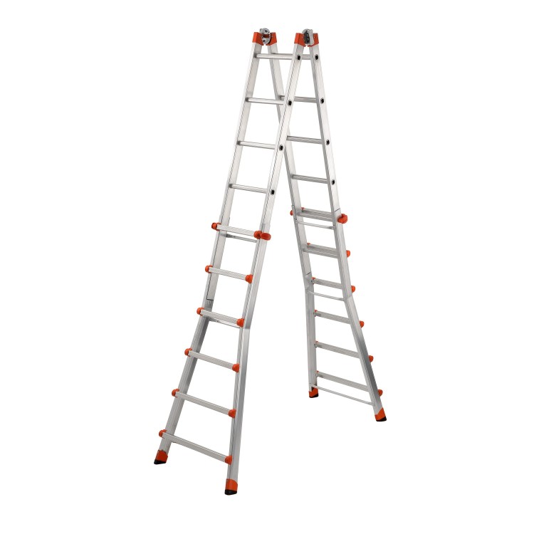 Scala multifunzione telescopica "PEPPina" Gierre in alluminio, 6+6 pioli