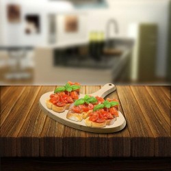 Tagliere Piccolo In Legno Di Betulla Con Manico 25x30 Cm 2