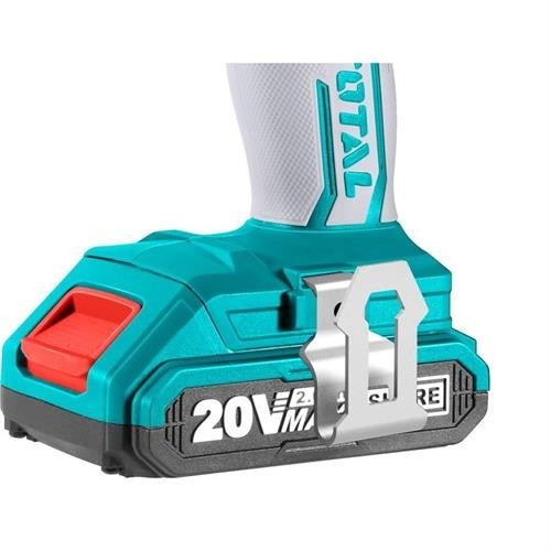 Kit Trapano a Percussione 20V 2 Batterie 2.0 Ah 42 Accessori Punte e Borsa Total